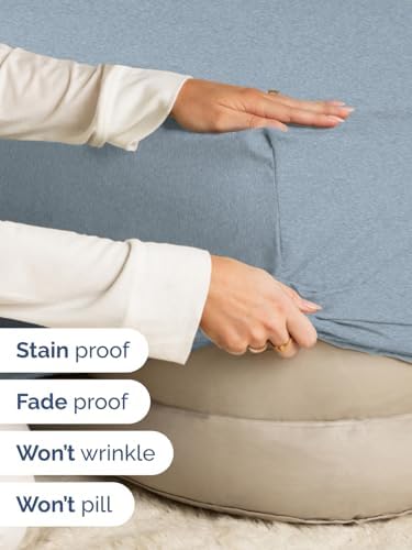 CGK Linens Extra Deep Full Fitted Sheet Only - Heathered Blue