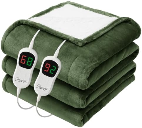 Homemate Heated Electric Blanket Queen Size 84"x 90" Heating Blanket