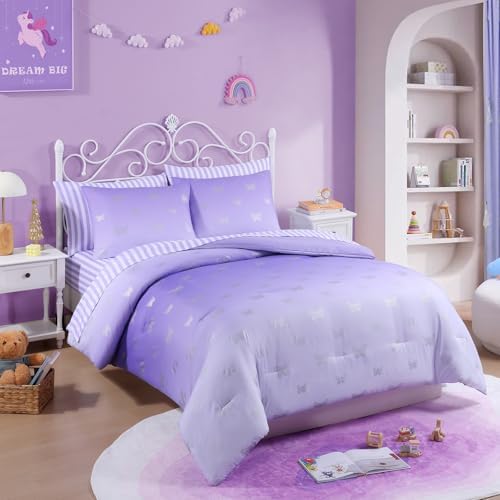 Full Size Comforter Sets for Girls-7 Pieces Soft Full Size Bedding Sets