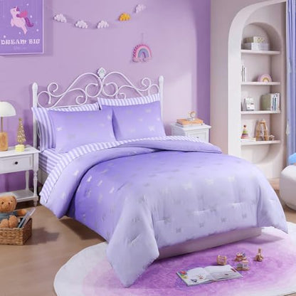 Full Size Comforter Sets for Girls-7 Pieces Soft Full Size Bedding Sets