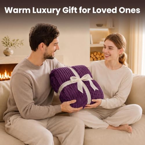 Homemate Electric Heated Heating Blanket Twin Size 62"x84" Flannel Sherpa