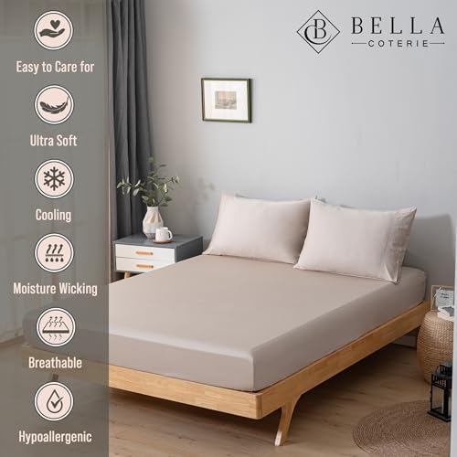 Bella Coterie | Luxury Bamboo Viscose King Size Fitted Sheet Only