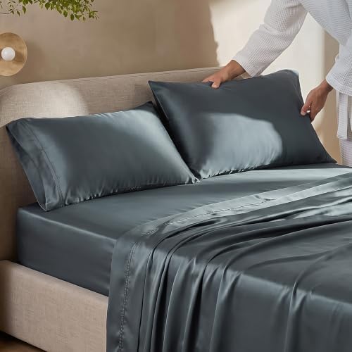 EverGrace Tencel™ Sheet Set, Breathable & Cooling, King, Stormy Blue