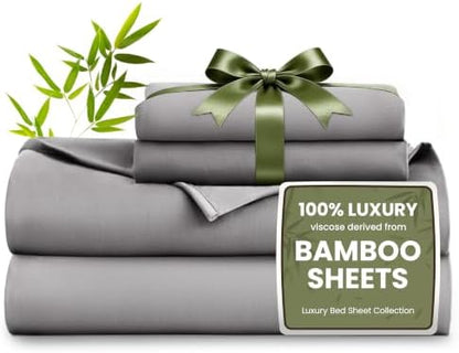 Love's cabin 100% Rayon Derived from Bamboo, King Size Sheet Set, 6 Pieces