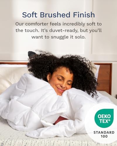 ViscoSoft King Reversible Comforter - Down Alternative Duvet Insert - White