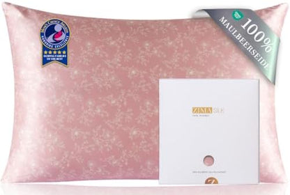 ZIMASILK 100% Pure Mulberry Silk Pillow Cases for Hair and Skin, King
