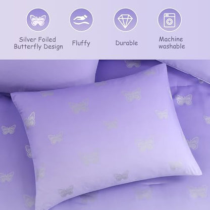 Twin Comforter Set with Sheets for Girls-5 Pieces Twin Bedding Sets