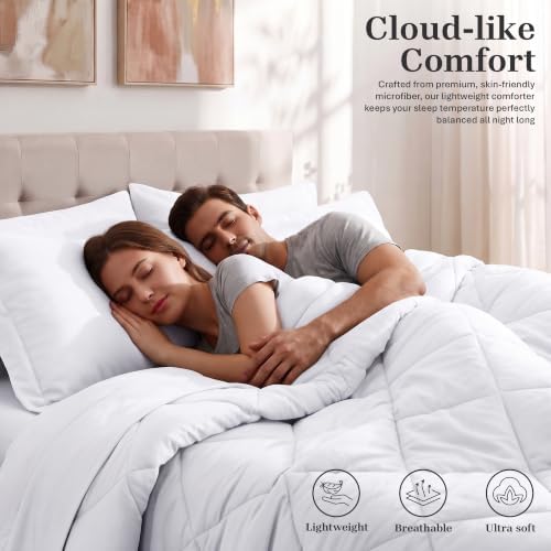 Utopia Bedding Queen Comforter Set, Bed in a Bag 7 Piece, White