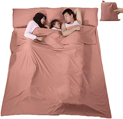 Sleeping Bag Liner, Lightweight Portable, Soft Travel and Camping Sheet, with Compact and Carry Bag, for Travel, Hotel