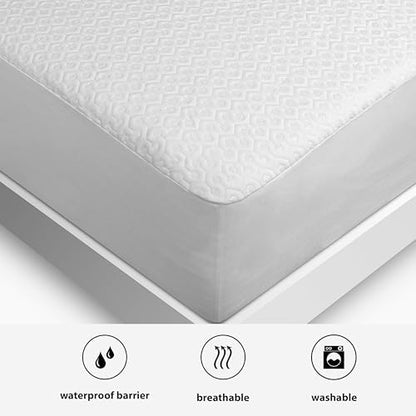 Bedgear Dri-Tec Waterproof Mattress Protector– Cooling Moisture-Wicking Mattress Cover | Breathable Noiseless Mattress Pad with Deep Pocket | Adjustable Base & Machine Washable - Split Head Cal King