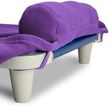 ROLLEE POLLEE Nap Sac Roll Up Napping Blanket with Attached Pillow for Preschool/Daycare, Super Soft with Elastic Straps, Fits Most Mats and Cots