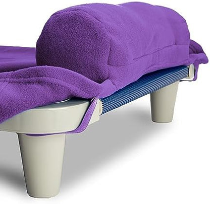 ROLLEE POLLEE Nap Sac Roll Up Napping Blanket with Attached Pillow for Preschool/Daycare, Super Soft with Elastic Straps, Fits Most Mats and Cots