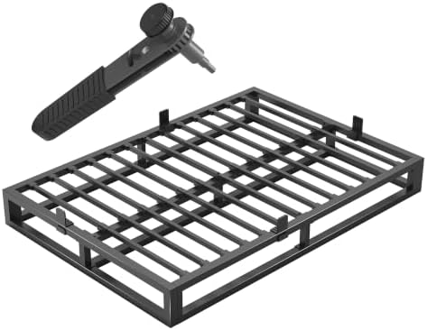 Bilily 6 Inch Queen Bed Frame with Steel Slat Support,Low Profile Queen Metal Platform Bed Frame Mattress Foundation,Heavy Duty,No Box Spring Needed,Easy Assembly,Noise Free