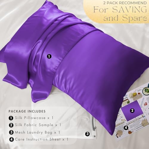 PROMEED 23 Momme 100% Mulberry Silk Pillowcase for Hair and Skin, Toddler