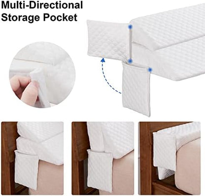 EUHAMS Full Bed Wedge Pillow, Mattress Gap Filler for Headboard