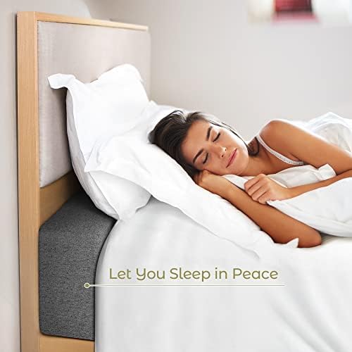 DEEPSHARK Bed Gap Filler for King Mattress, High-Density 45D Sponge, Removable and Washable Cover, Mattress Extender Filler for Headboard Gap, Bed Space Crack, Wall(78"×8"×8", King)
