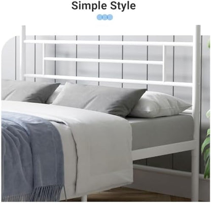 Avenco Metal Platform Bed Frame King Size with Classical Headboard and Footboard, 14 Inch, Under Bed Storage, Strong Metal Slats Support, Mattress Foundation, No Box Spring Needed