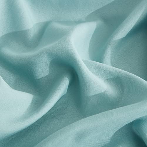 CHIXIN Ruffle Skirt Bedspread Cal King Size - 30" Long Drop, Shabby Chic Style, Lightweight Bedding Cover, 3 Piece Set, Seaglass