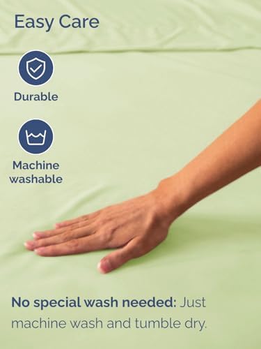 CGK Linens Extra Deep Twin Fitted Sheet Only - Light Sage Green