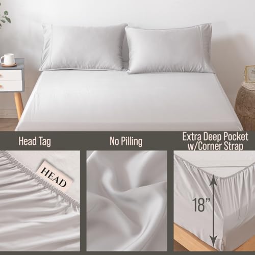 Bella Coterie | Luxury Bamboo Viscose Twin XL Size Fitted Sheet Only