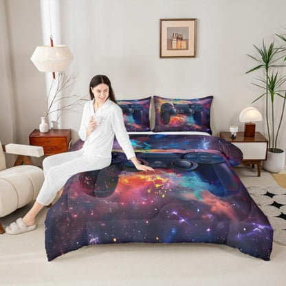 Feelyou Kids Boys Graffiti Gamer Comforter Twin Size