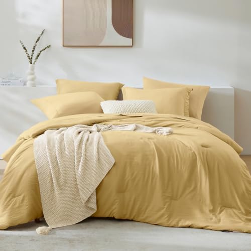 Full Size Comforter Sets-7 Pieces Ultra Soft Bed in a Bag Full Bedding Sets