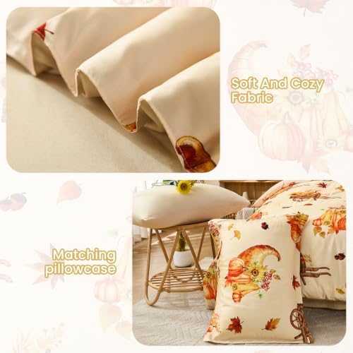 Cottolester Full Size Comforter Thanksgiving Comforters for Boys&Girls