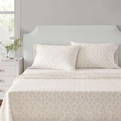 Martha Stewart - King Size Sheet Set with Fitted Sheet & Pillowcases