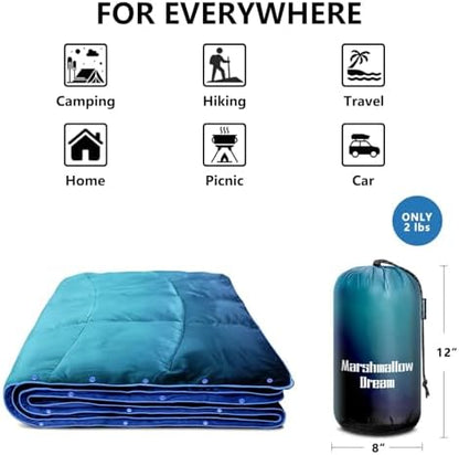 Camping Blanket Puffy Camp Blanket Large Outdoor Blanket