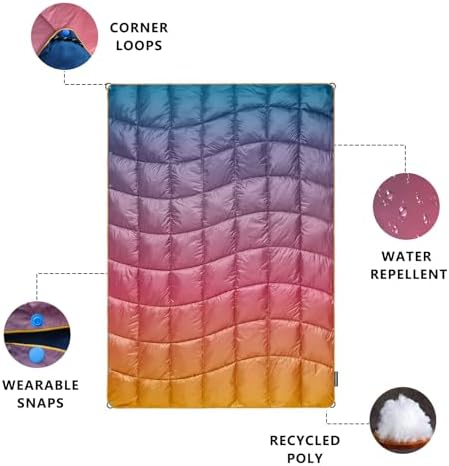 Camping Blanket Puffy Camp Blanket Mini Outdoor Blanket