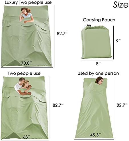 Sleeping Bag Liner, Camping Travel Home Bed Sheet Compact Sacks