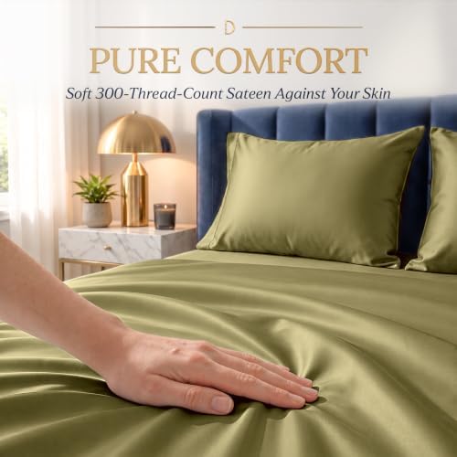 DECOLURE 100% Viscose Derived from Bamboo Sheets Twin Size | 3 Pc Bed Set