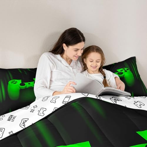 Feelyou Boys Gamer Comforter Set Queen Size for Teens Child