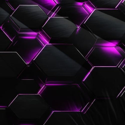 Hexagonal Geometric Comforter Sets King Size with 2 Pillowcases.