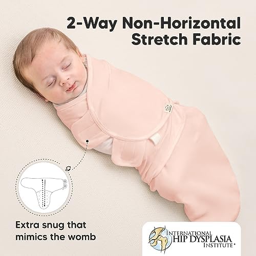 KeaBabies 3-Pack Organic Baby Swaddles for Newborns, Infant, Angelic, 0-3M