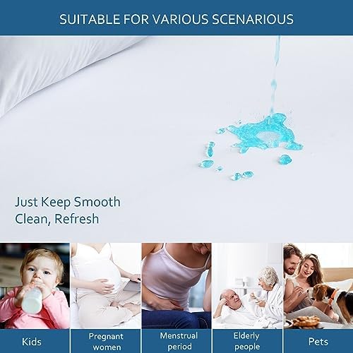 Twin Size Mattress Protector Waterproof, Mattress Cover for Kids