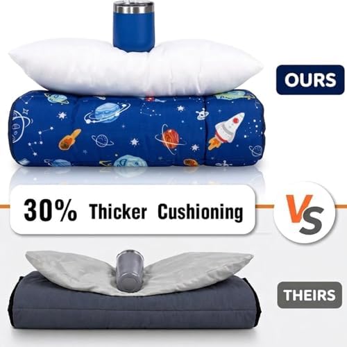 Primlect Toddler Nap Mat with Pillow, Thickened Extra Large Sleeping Bag