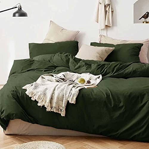 Comforter Set Twin/Twin XL Size Dark Olive Green 2 Piece