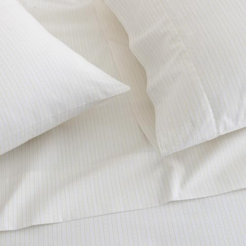 Martha Stewart - Twin Size Sheet Set with Fitted Sheet & Pillowcase