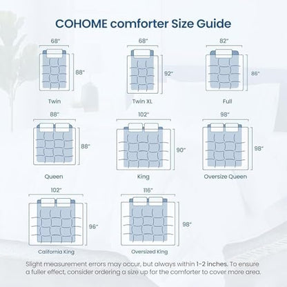COHOME Full Size Warm Comforter - All-Season Duvet Insert