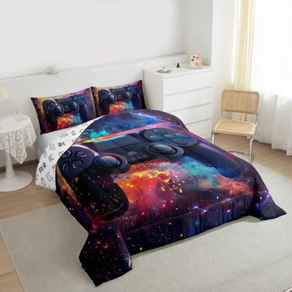 Feelyou Kids Boys Graffiti Gamer Comforter Queen Size
