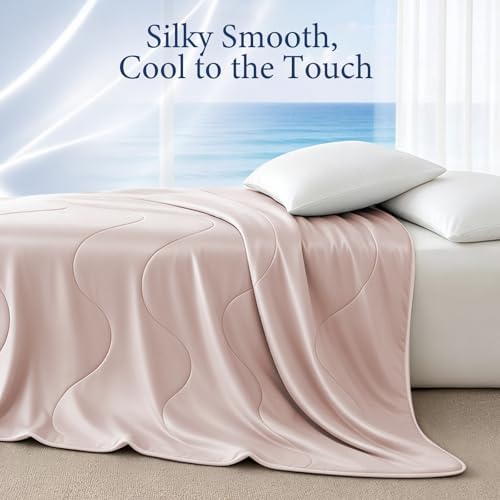Cooling Comforter for Hot Sleepers, Queen 90x90, Pink