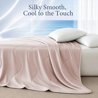 Cooling Comforter for Hot Sleepers, Queen 90x90, Pink