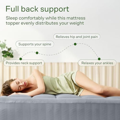 Niagara Sleep Solution Full Ultra Soft Mattress Topper — Back Pain Relief