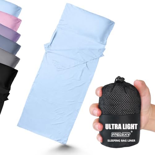 Frelaxy Ultralight Sleeping Bag Liner, Compact Travel Sheet, 3 Sizes