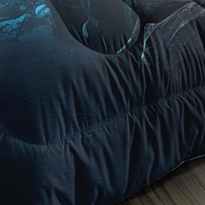 Soccer Bedding Comforter Set Twin Size with 2 Pillowcases.