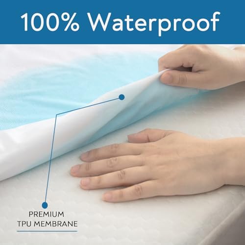 Twin XL Size Mattress Protector Waterproof,Absorbent Fitted Sheet