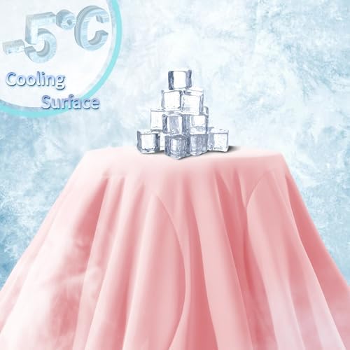 ELNIDO QUEEN Cooling Comforter for Hot Sleepers, Summer Cooling Blanket King Size for Night Sweats, Breathable All-Season Lightweight Blanket, (106x90 inch，Pink