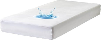 Waterproof Twin Mattress Protector Ultra Soft Smooth Top Fitted Matressprotector Cover with Stretchy Pocket