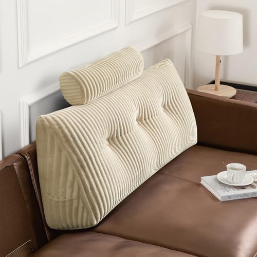 Z-hom Headboard Pillow, Wedge Backrest Cushion, Twin Size,ONE Roll Pillow